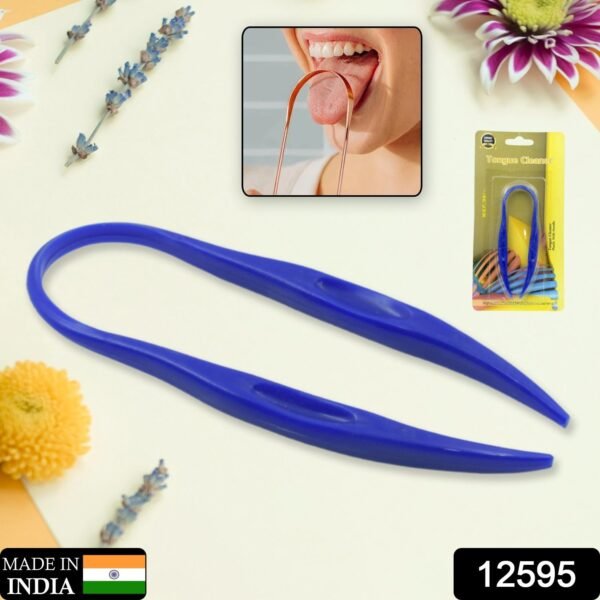 Plastic Tongue Cleaner For Kids & Adults | Tongue Scraper For Bad Breath, - Image 2