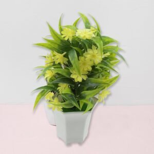 Wild Artificial Flower Plants with Cute Pot | Flower Plant for Home Office