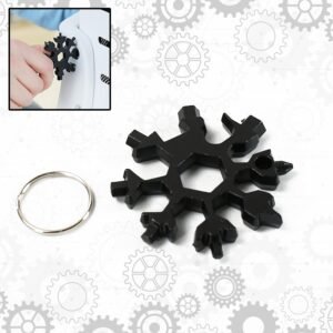Durable 18-in-1 Snowflake Multi-Tool ? Portable Bottle Opener, Phillips