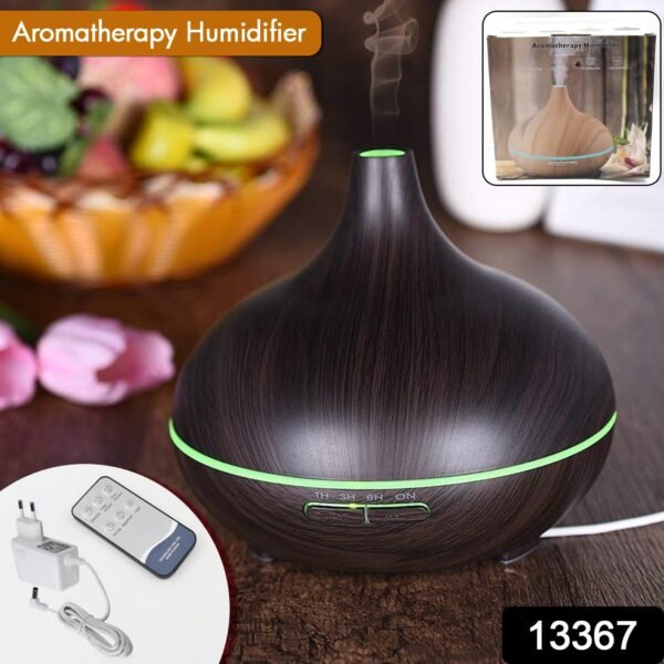 Aromatherapy Humidifier with 7 Colourful LED Light Change (500 ML Capacity / - Image 2