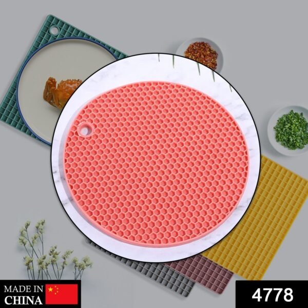 Mat, 1Pc Silicone Hot Mat used for breakfast, lunch and dinner purposes in - Image 2