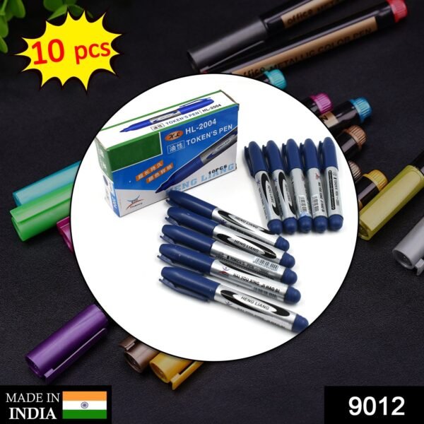 10Pc Blue Marker and pen used in studies and teaching white boards in schools - Image 2