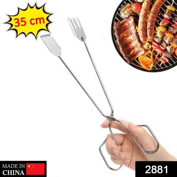 Multi functional Metal BBQ Clip Tongs Clamp for Garbage Charcoal Serving Tools - Image 2