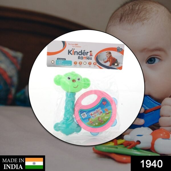 AT40 2Pc Rattles Baby Toy and game for kids and babies for playing and enjoying - Image 2
