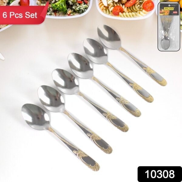 Stainless Steel Table Spoons / Baby Spoon Set Set of 6 - Image 2