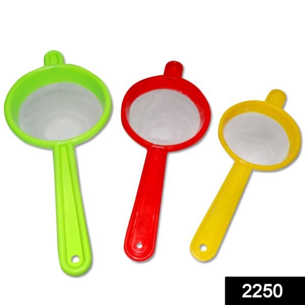 Plastic Multipurpose Tea and Coffee Strainer (Pack of 3) - Image 2