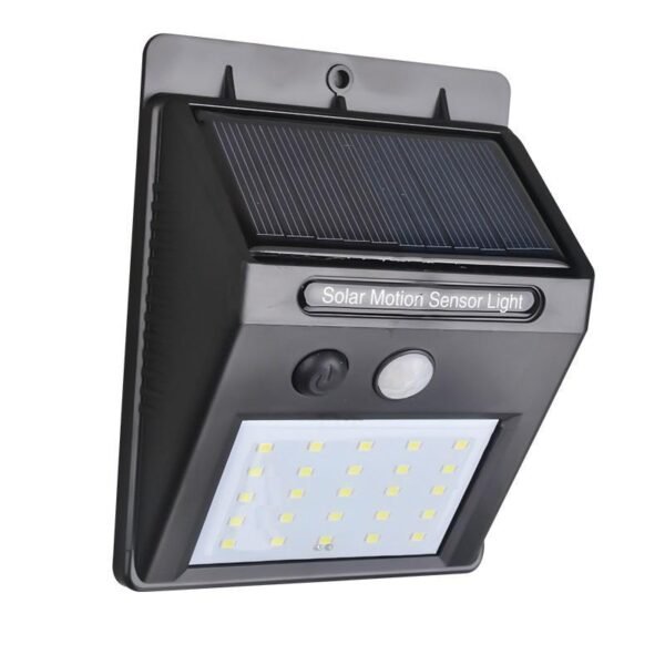 Solar Security LED Night Light for Home Outdoor / Garden Wall (Black) (30-LED - Image 4