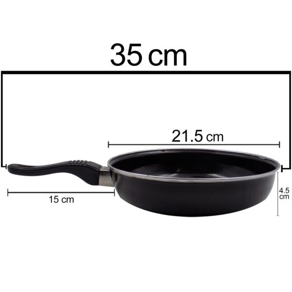 Induction Base Hard Anodized Tadka Fry Pan Nonstick - Image 5