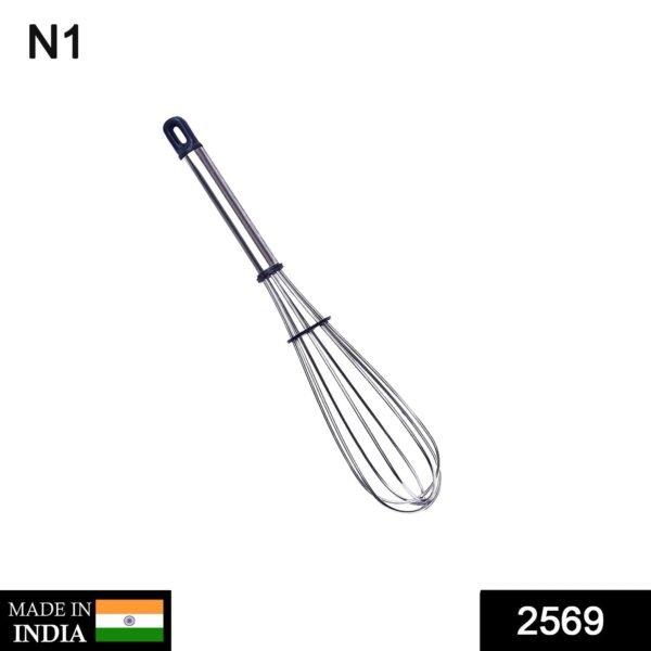 Stainless Steel Wire Whisk,Balloon Whisk,Egg Frother, Milk & Egg Beater (8 inch) - Image 2