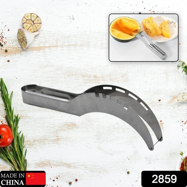 Stainless Steel Watermelon Cantaloupe Slicer Knife, Corer Fruit, Vegetable - Image 2