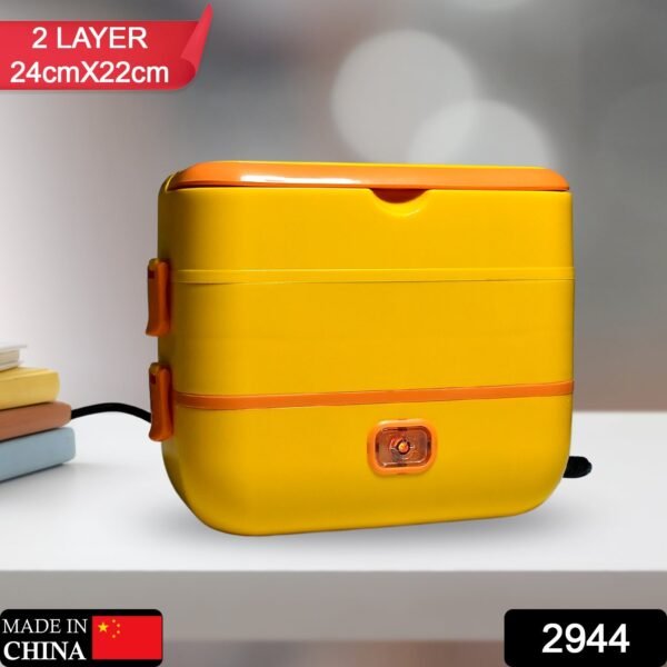 2Layer Electric Lunch Box for Office, Portable Lunch Warmer with Removable 4 - Image 2