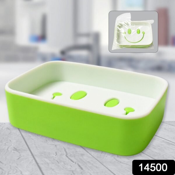 Portable Travel Home Box Cute Cartoons Smile Face Container Draining Holder - Image 2