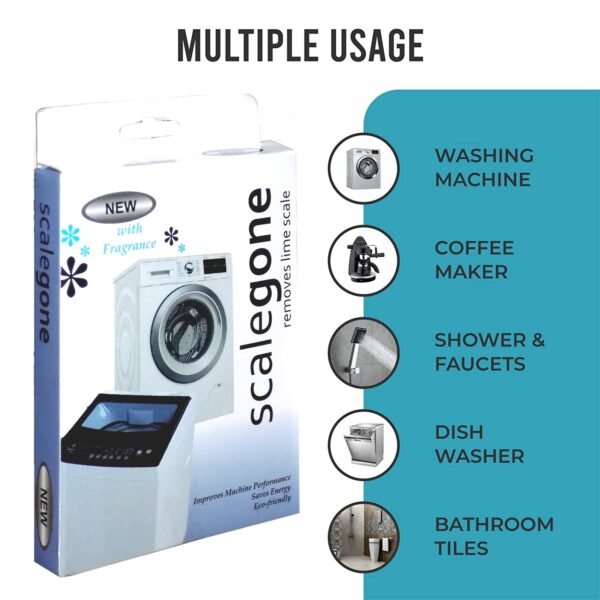Washing Machine Scalegon Powder for Machine Tub Cleaner (100 gm) - Image 3