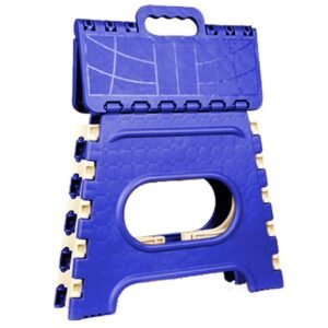 2009_12 Inch Plastic Folding Step Stool for Kids and Adults with Handle