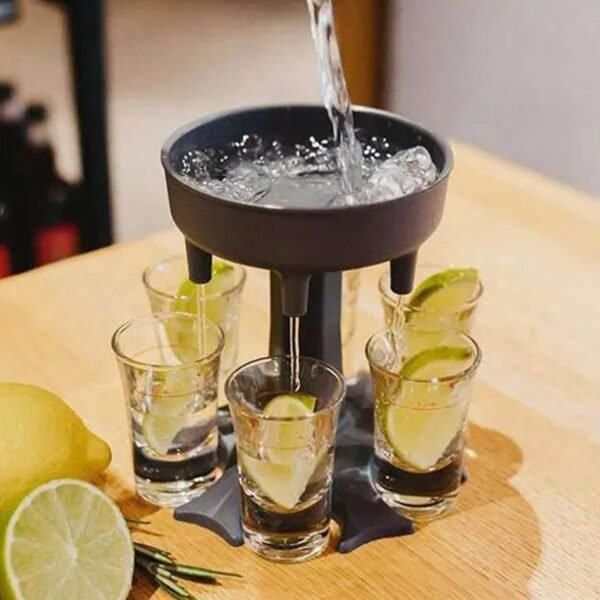 6 shot Win glass dispensers and tray, drinking games, shot glasses, dispenser, - Image 5