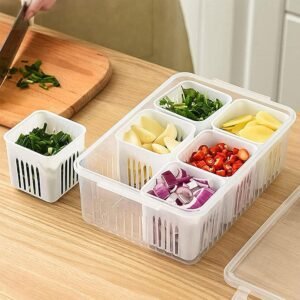 Fridge Storage Boxes Freezer Storage Containers, Container for Kitchen Storage