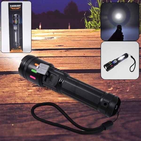 Led Torch High Lumens Fast Charging Flashlight / Torch with Far & Near Zoom (1