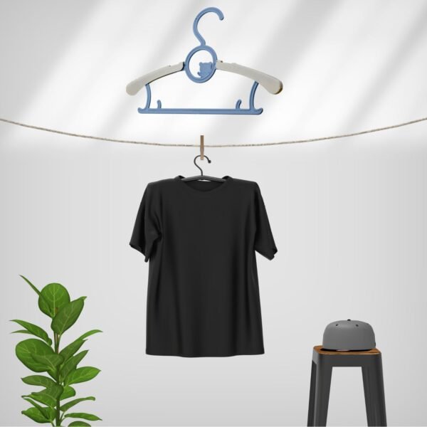 Large Adjustable Plastic Dress Hangers ? Space-Saving & Lightweight (5 Pc) - Image 3