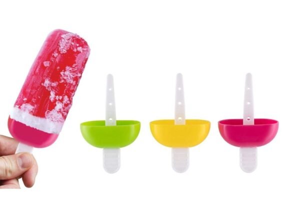 6 Pcs Multicolor Polypropylene Ice Mold, Kulfi Maker / Stick / Cream / Candy - Image 5