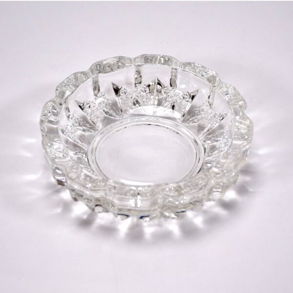 paricutin Glass Crystal Quality Cigar Cigarette Ashtray Round Tabletop for Home - Image 4