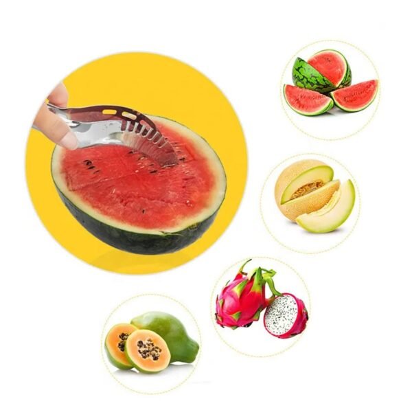 Stainless Steel Watermelon Cantaloupe Slicer Knife, Corer Fruit, Vegetable - Image 3
