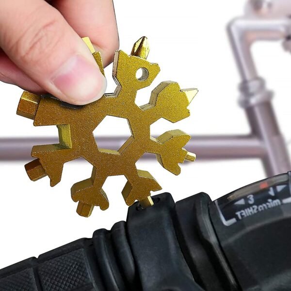 18-in-1 Snowflake Multi-Tool ? Portable Bottle Opener, Screwdriver & Wrench - Image 3
