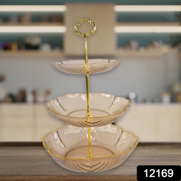 3 Layer Snack Rack, Basket Stand Holder (1 Pc) - Image 2