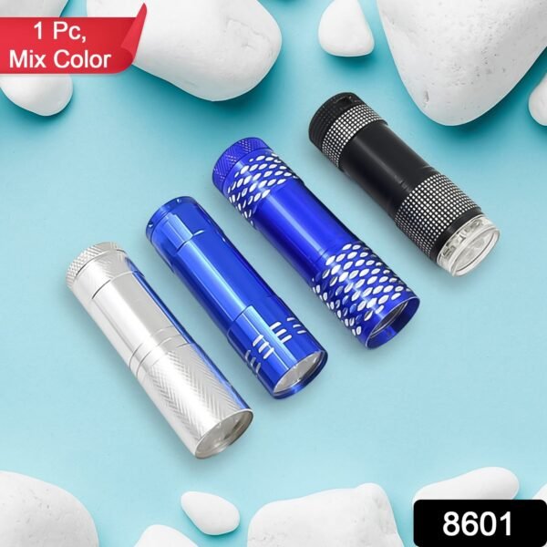Portable Mini Torch ? 9 LED Pocket Flashlight, 3 Battery Operated (Battery Not - Image 2