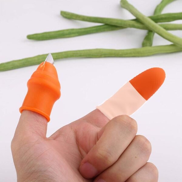 Vegetable Thumb Cutter and tool with effective sharp cutting blade system. - Image 3
