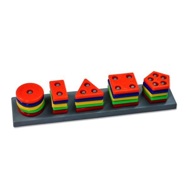 Geometric Brick - 5 Angle Matching Column Blocks for Kids - Preschool - Image 4