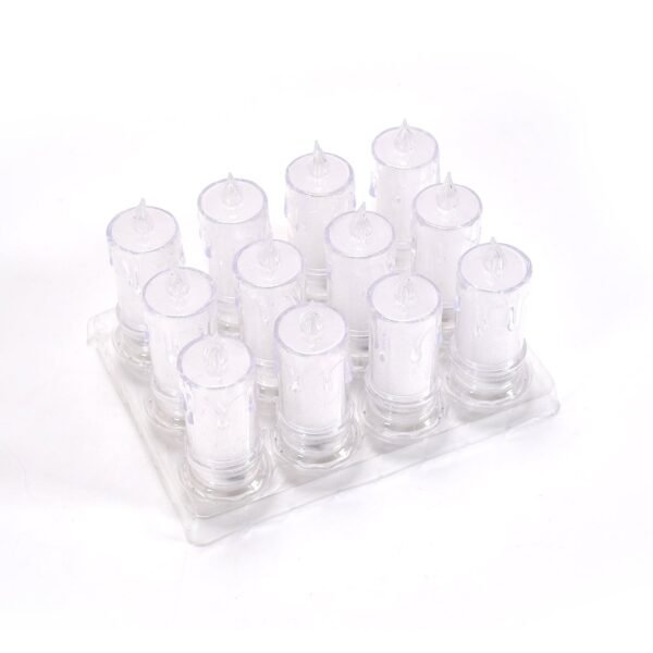 Big Flameless Melted Design Candles Set (12 pcs) - Image 4