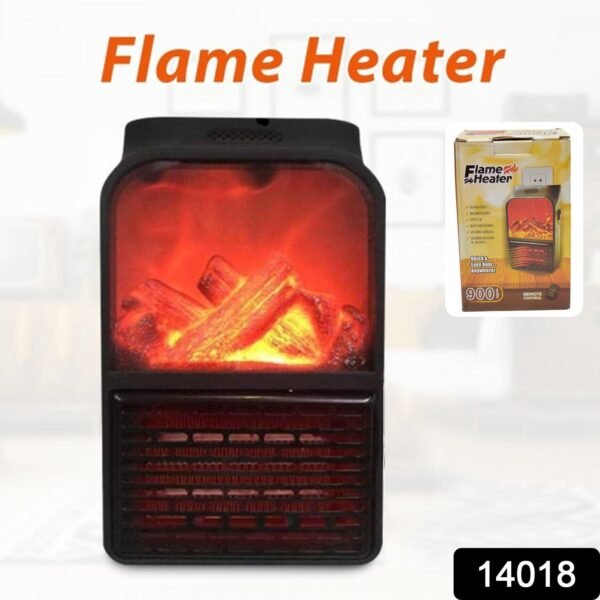 Portable Electric Fireplace lamp LED Flame Heater (900w / 1 Pc) - Image 2