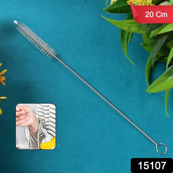 Stainless Steel Straw Cleaning Brush Drinking Pipe (20 Cm / 1 Pc) - Image 2
