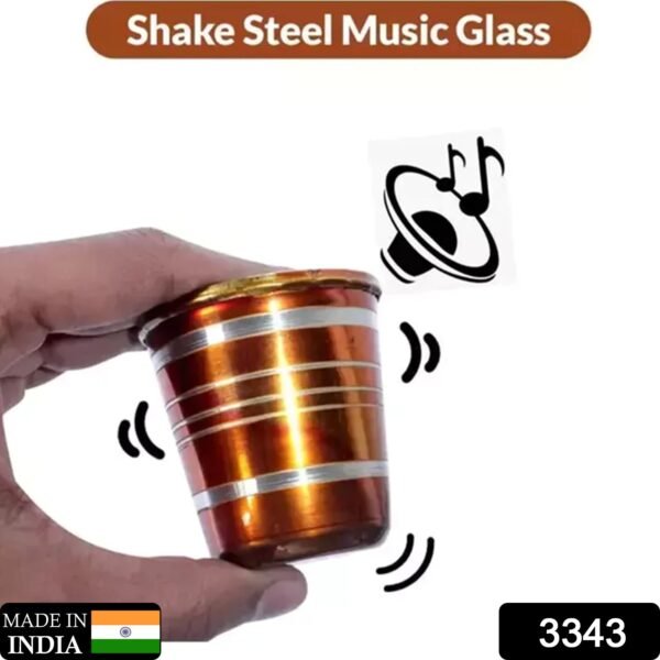 Stainless Steel Glass with Bell Sound for Kids Boys and Girls Glass Set - Image 2