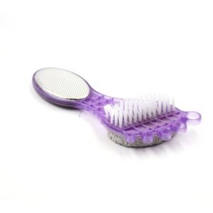 4 in 1 Pedicure Tool ? Pumice, Brush, Scrubber & File for Soft Feet