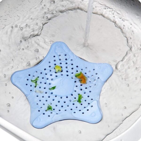 Star Drain Strainer: Catches Hair & Prevents Clogs (Kitchen/Bath) - Image 3