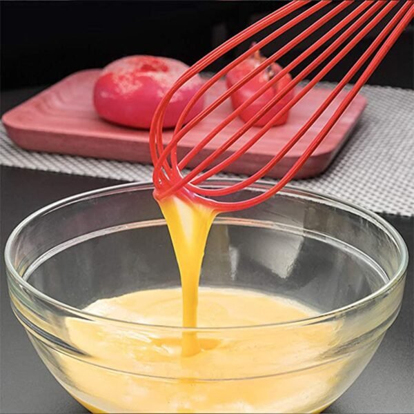 Manual Whisk Mixer Silicone Whisk, Cream Whisk, Flour Mixer, Rotary Egg Mixer, - Image 3