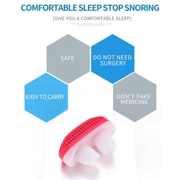 2 in 1 Anti Snoring and Air Purifier Nose Clip for Prevent Snoring and - Image 5