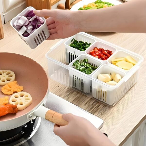 Fridge Storage Boxes Freezer Storage Containers, Container for Kitchen Storage - Image 3
