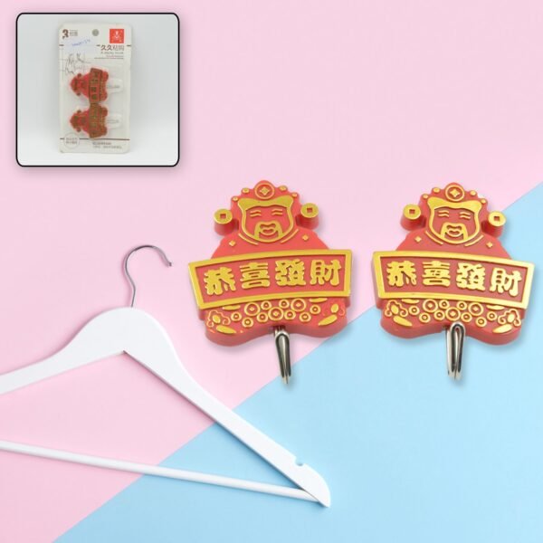 Multipurpose Self-Adhesive Hooks (2 Pc): Heavy Duty, Waterproof, Bathroom,