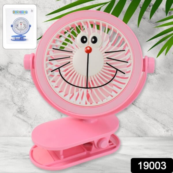 USB Portable Mini Desk Fan with Light ? Personal Table Fan for Office, School & - Image 2