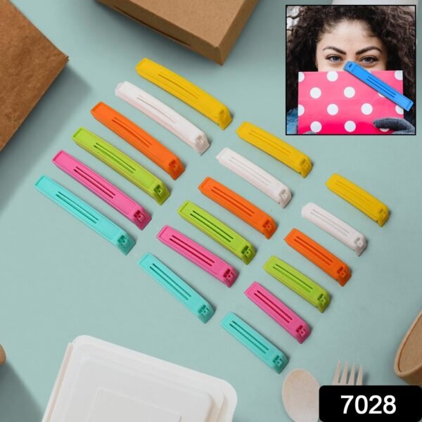 Food Bag Clip Sealer ? Airtight Plastic Clips for Snacks, Kitchen & Camping (18 - Image 2