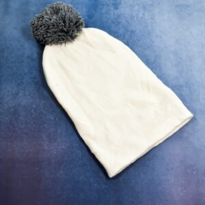 Men's and Women's Skull Slouchy Winter Woolen Knitted Black Inside Fur Beanie