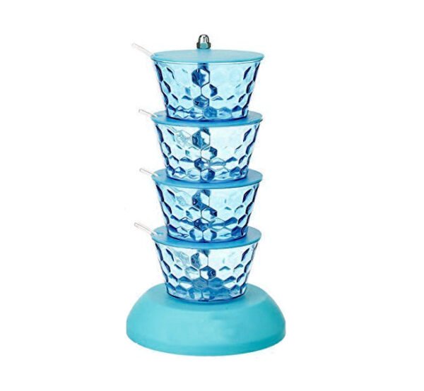 4 in 1 Multipurpose 360 Degree Rotating Pickle Rack Container for Kitchen - Image 4