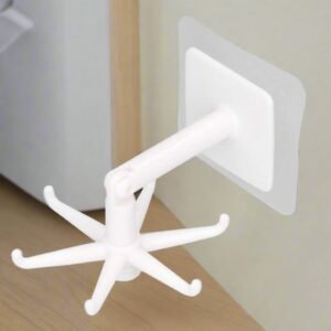 360? Rotating Folding Hook Self-Adhesive Waterproof Wall Mounted Hook