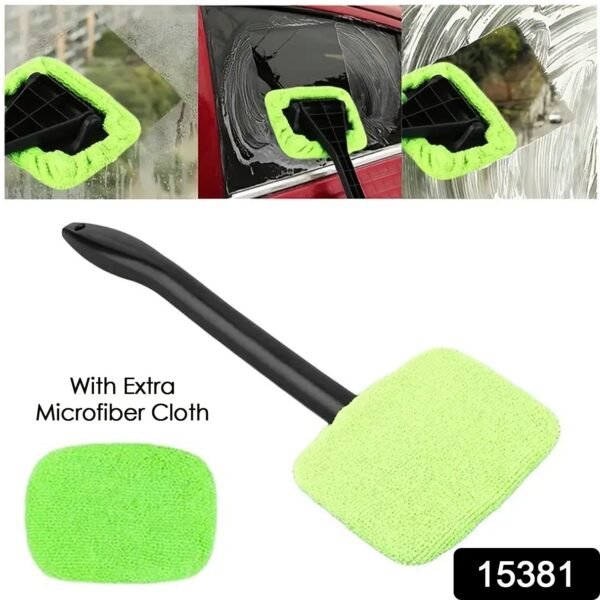 Windshield Clean Car Glass Cleaner Wiper With 1 Extra Microfiber Cloth (1 Pc / - Image 2