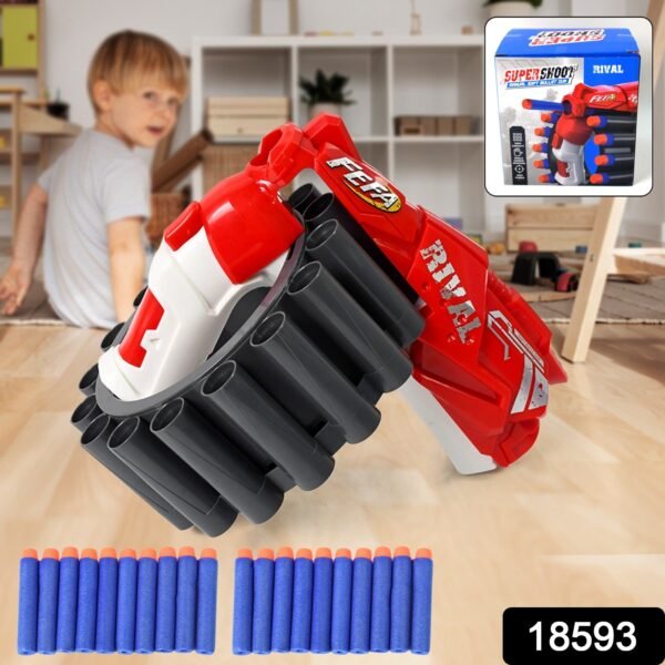 Amazing Toy Gun, Gun for Children, 20 Soft Bullets (1 Set) - Image 2