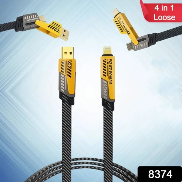 4 in 1 Fast Charging Cable (1 Pc / Loose) - Image 2