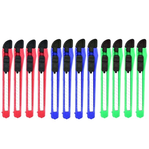 Paper Cutter Stationary Item Standard Quality Knife ( 12PC SET ) - Image 2