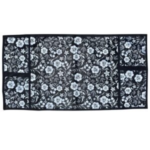 Microwave/Oven Top Cover with 4 Utility Pockets (Mix Design)
